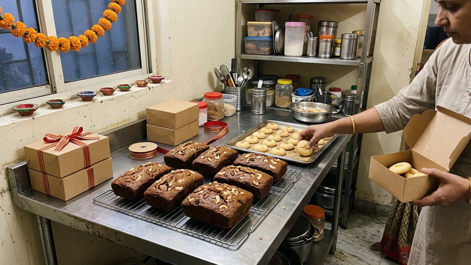 Bake the festive range in batches, and have it photographed and priced before people start searching.